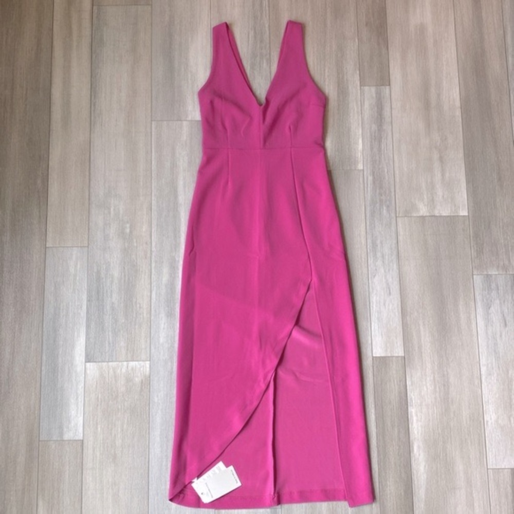 Abercrombie & Fitch Hot Pink Midi Dress